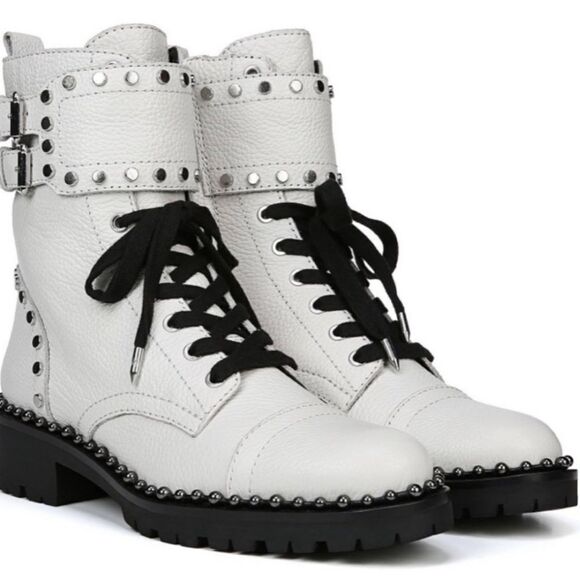 Sam Edelman Women's Jennifer Bright White Leather Size 5M - Picture 2 of 16